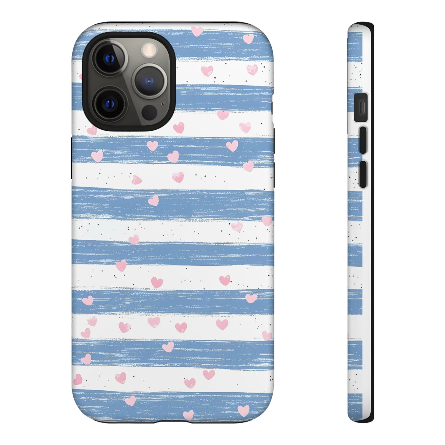 iPhone Case – Blue and White Pattern