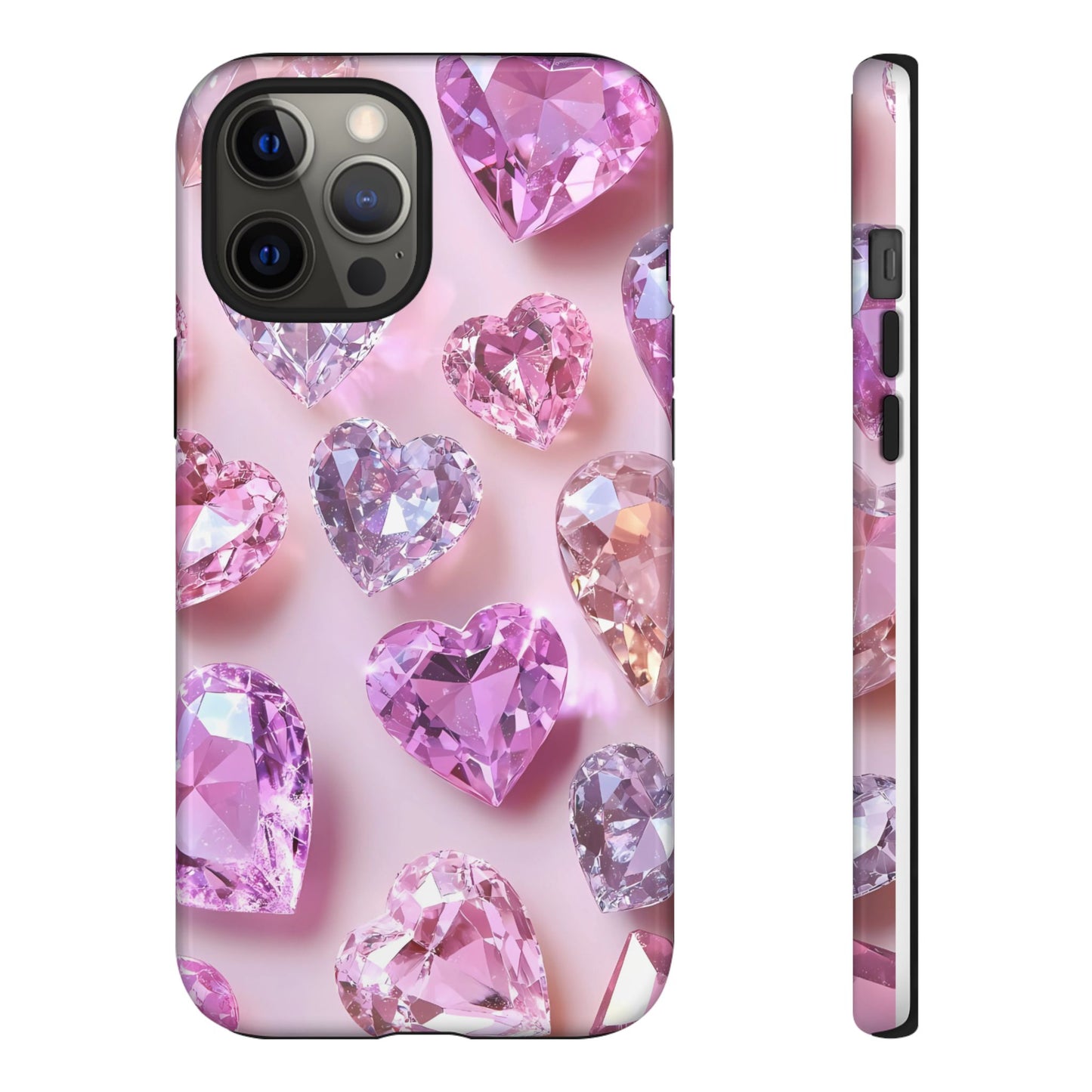 iPhone Case – Diamond Heart Design