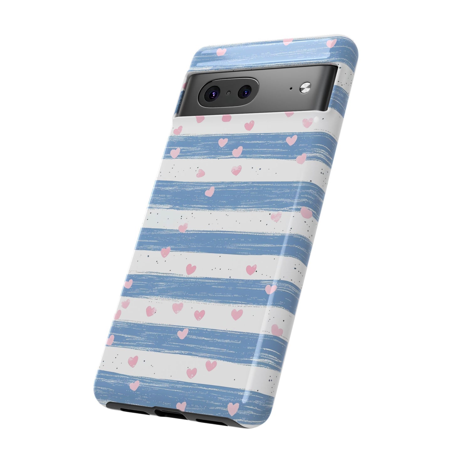 iPhone Case – Blue and White Pattern