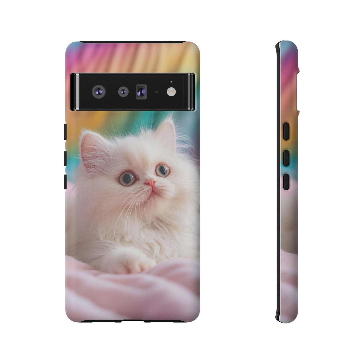 iPhone Case - Cute White Cat