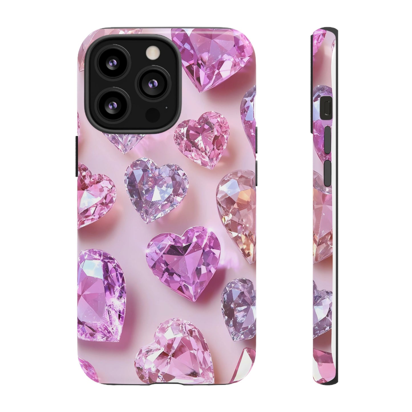 iPhone Case – Diamond Heart Design