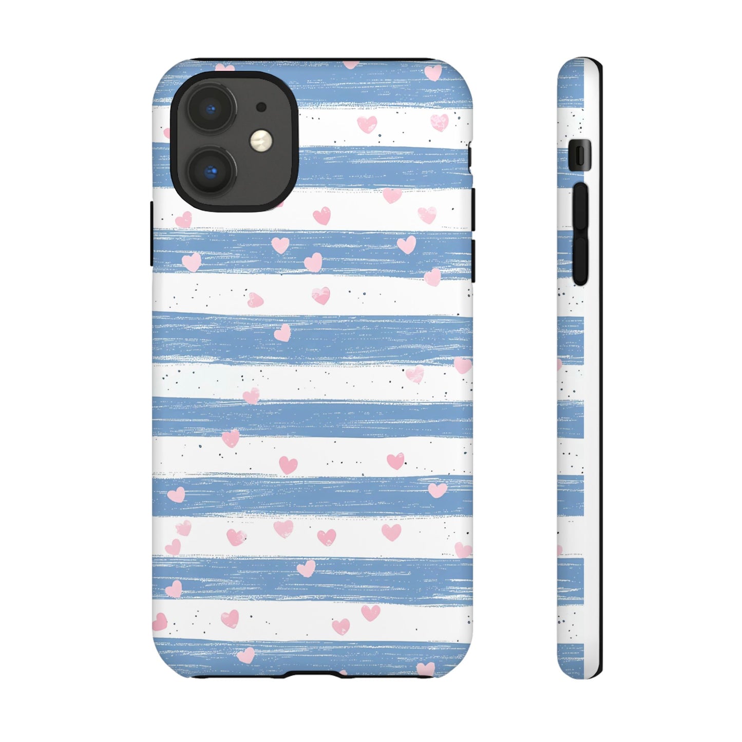 iPhone Case – Blue and White Pattern