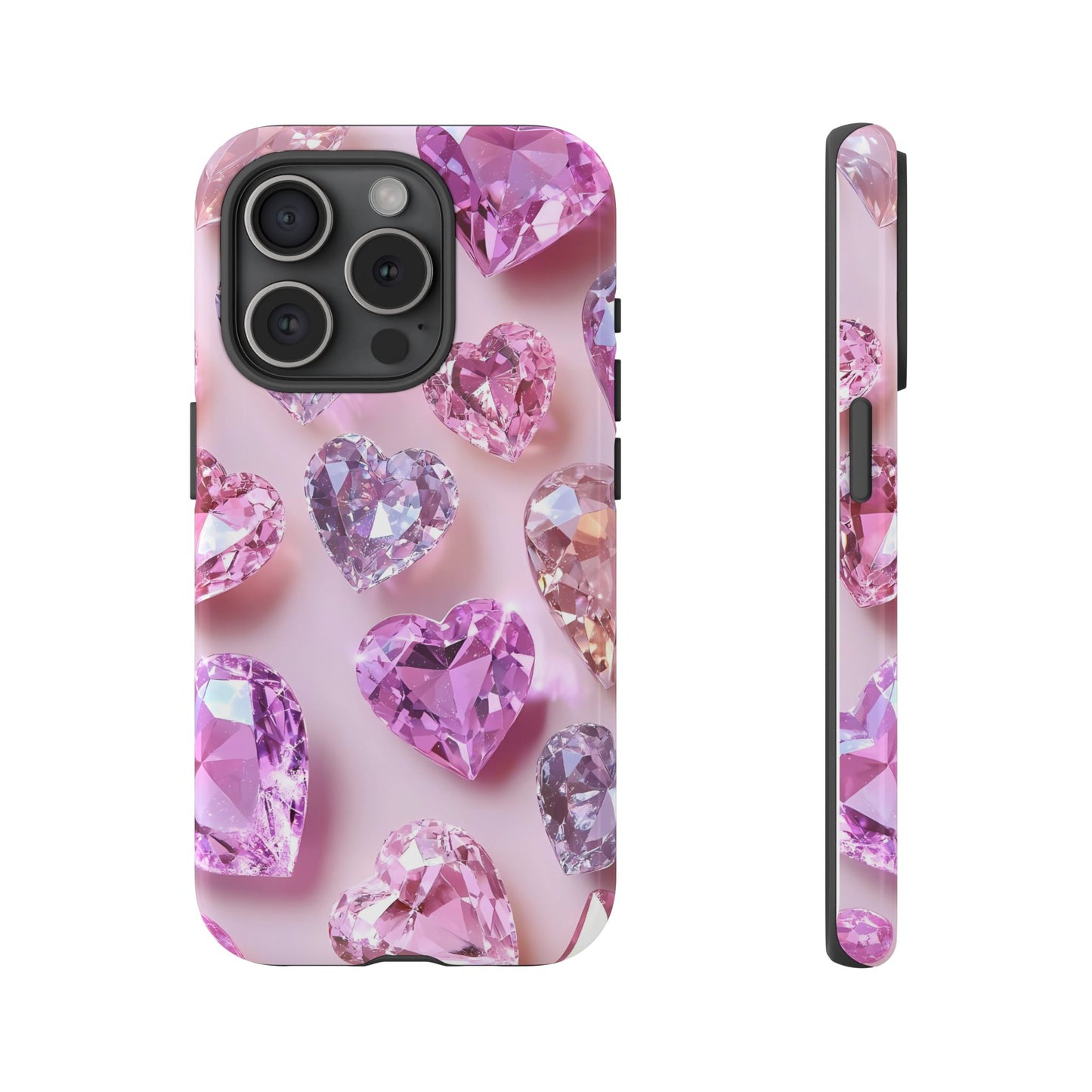 iPhone Case – Diamond Heart Design