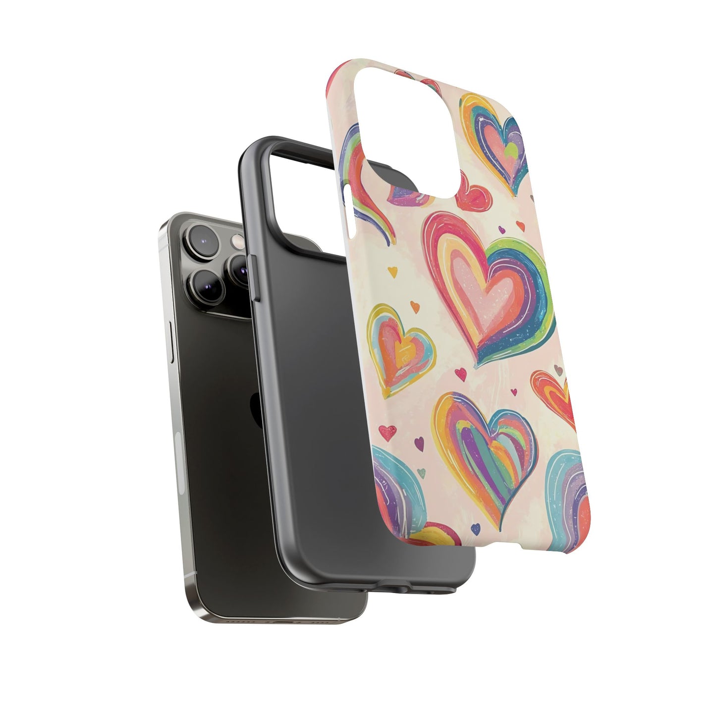 Cute iPhone Case – Colorful Heart