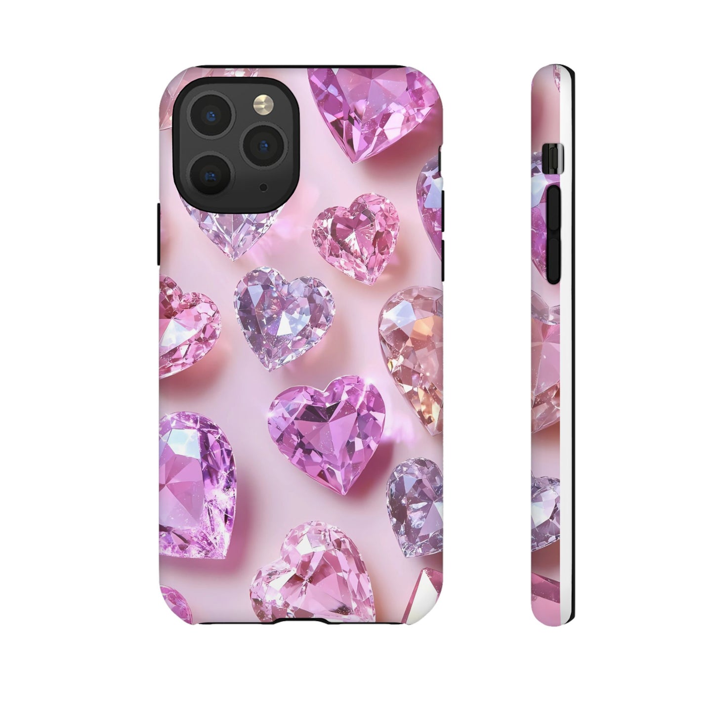 iPhone Case – Diamond Heart Design