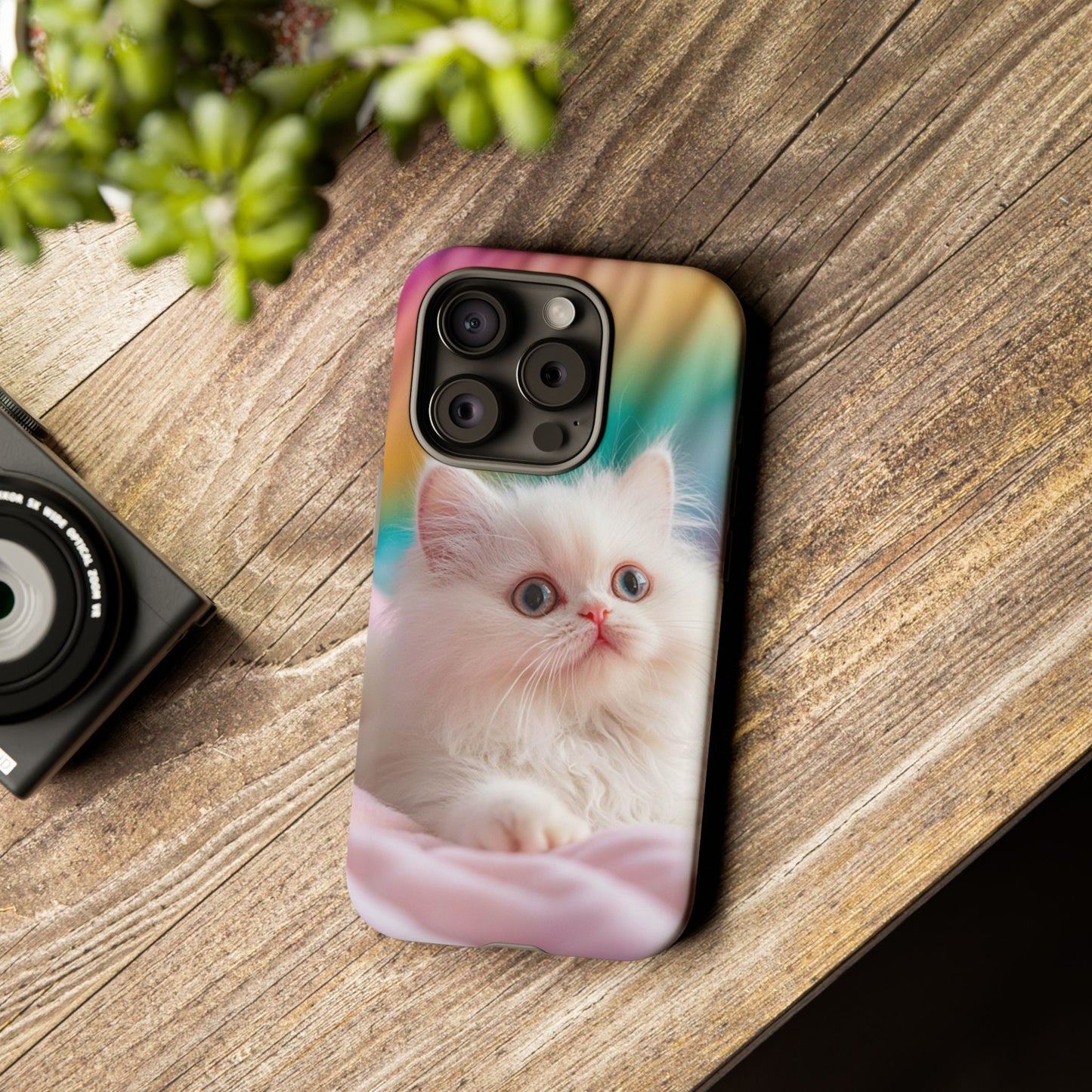 iPhone Case - Cute White Cat