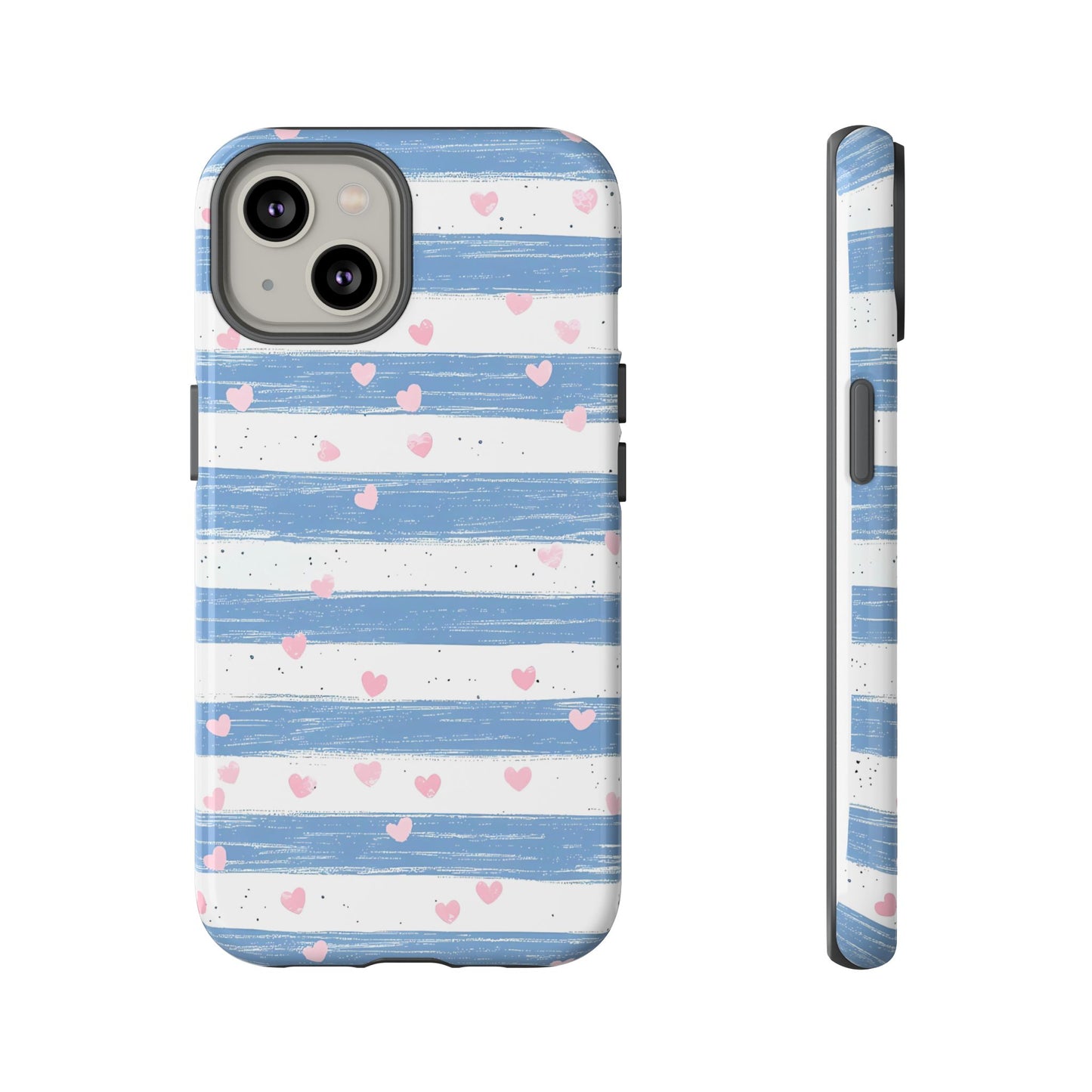 iPhone Case – Blue and White Pattern