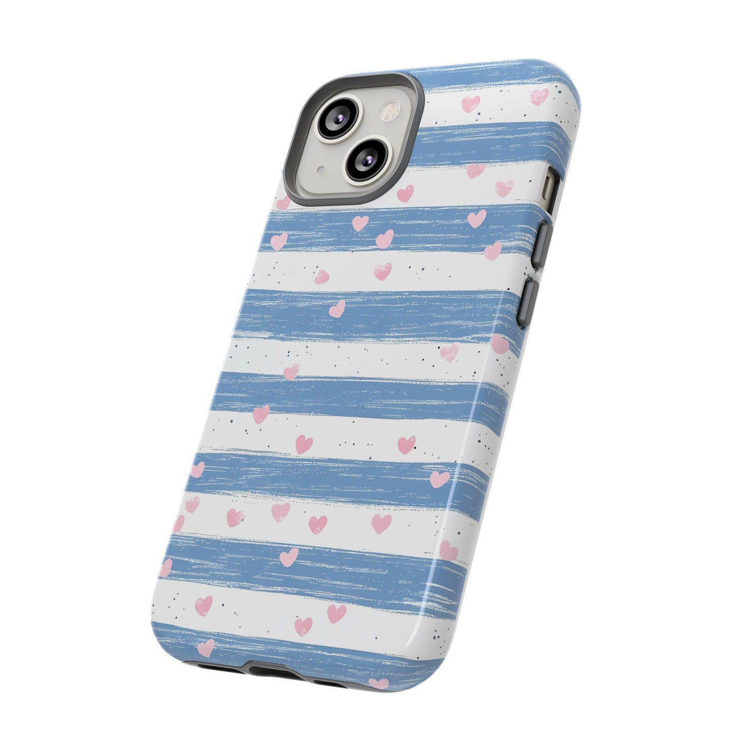 iPhone Case – Blue and White Pattern