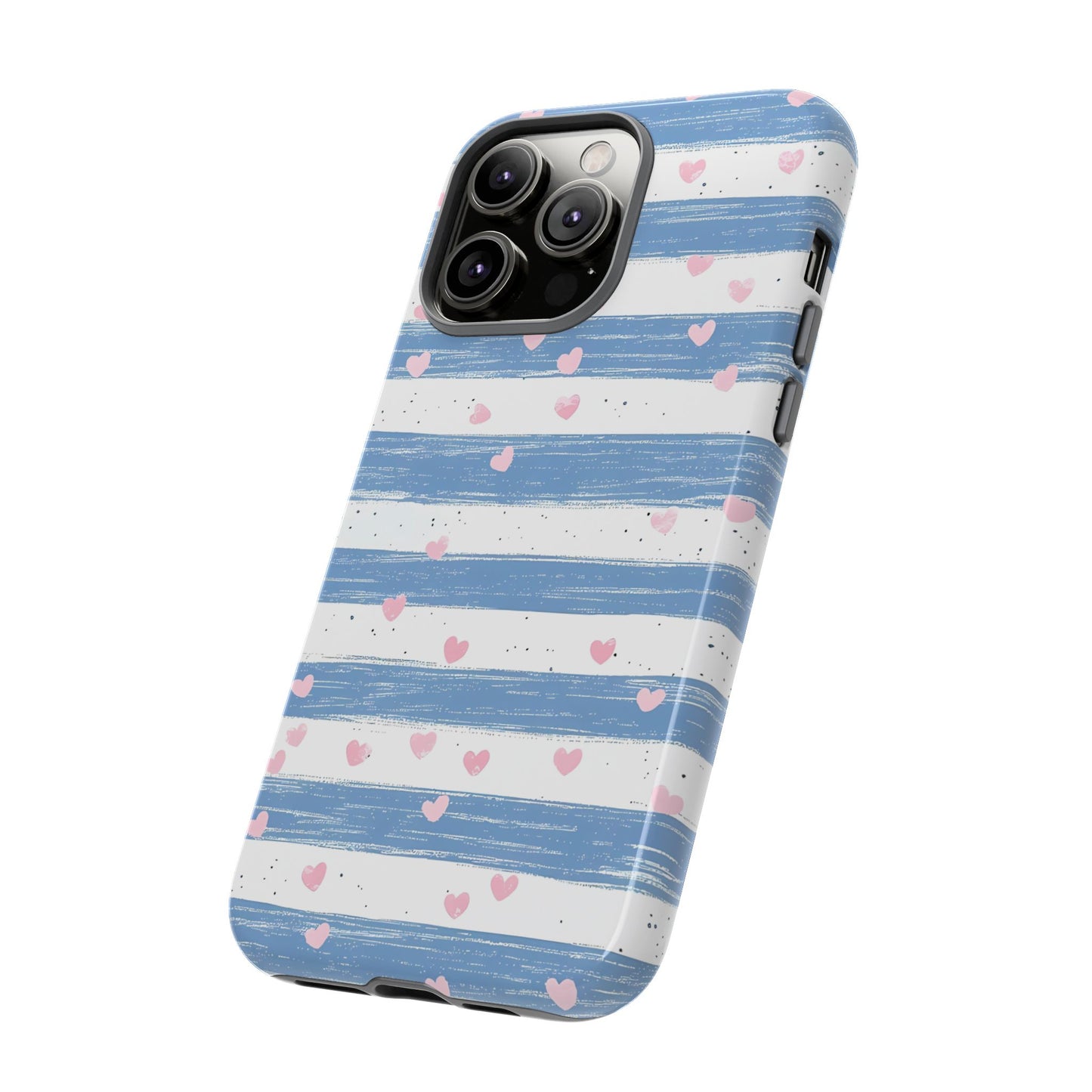 iPhone Case – Blue and White Pattern