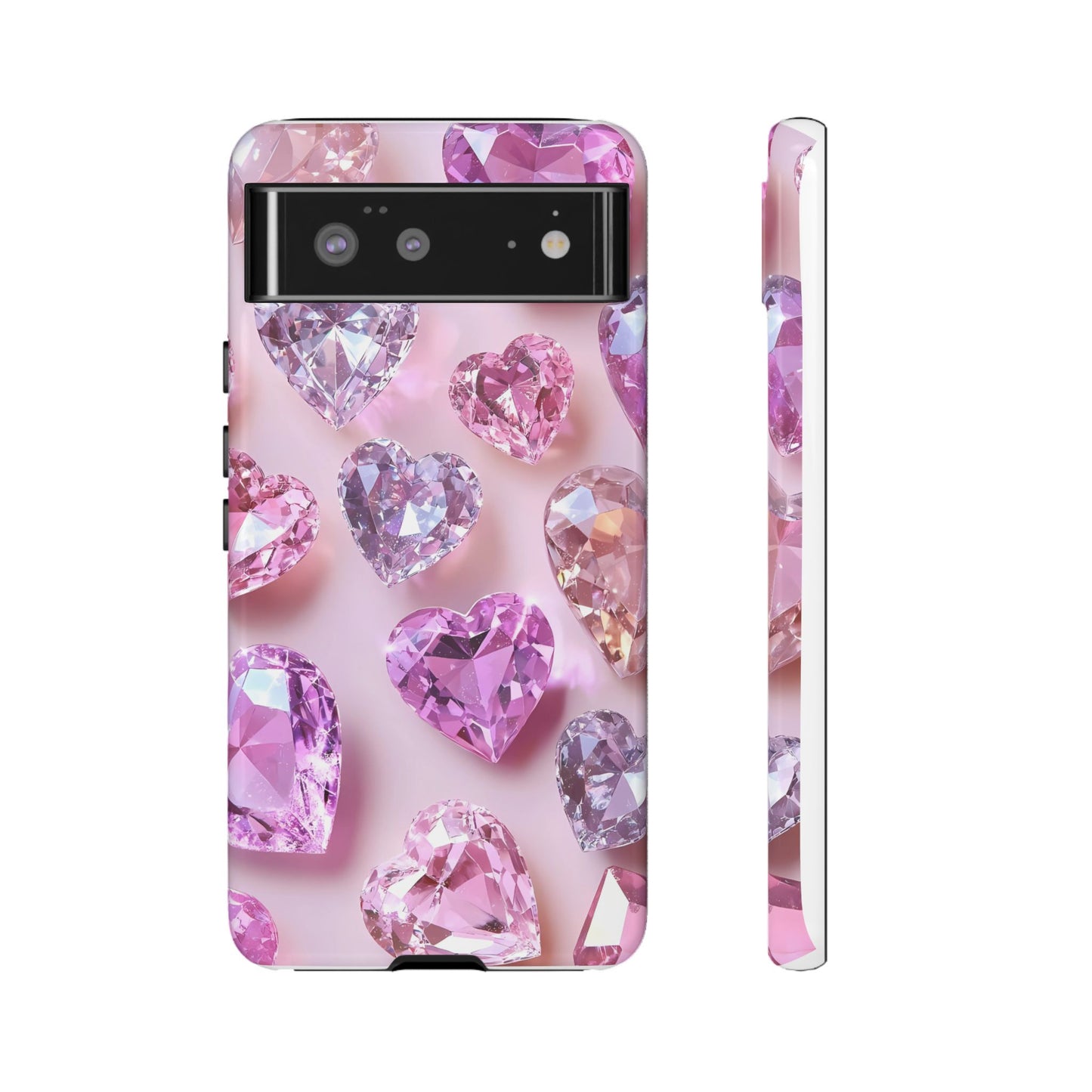 iPhone Case – Diamond Heart Design