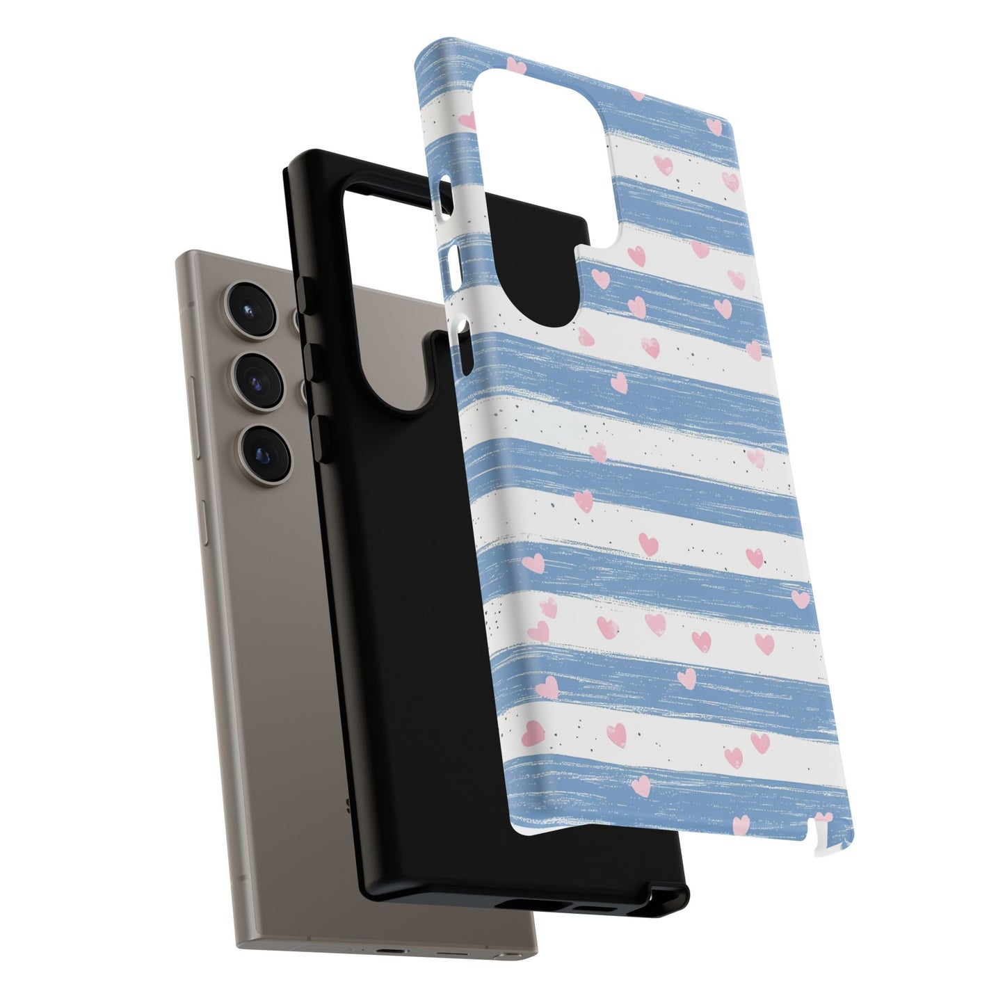 iPhone Case – Blue and White Pattern