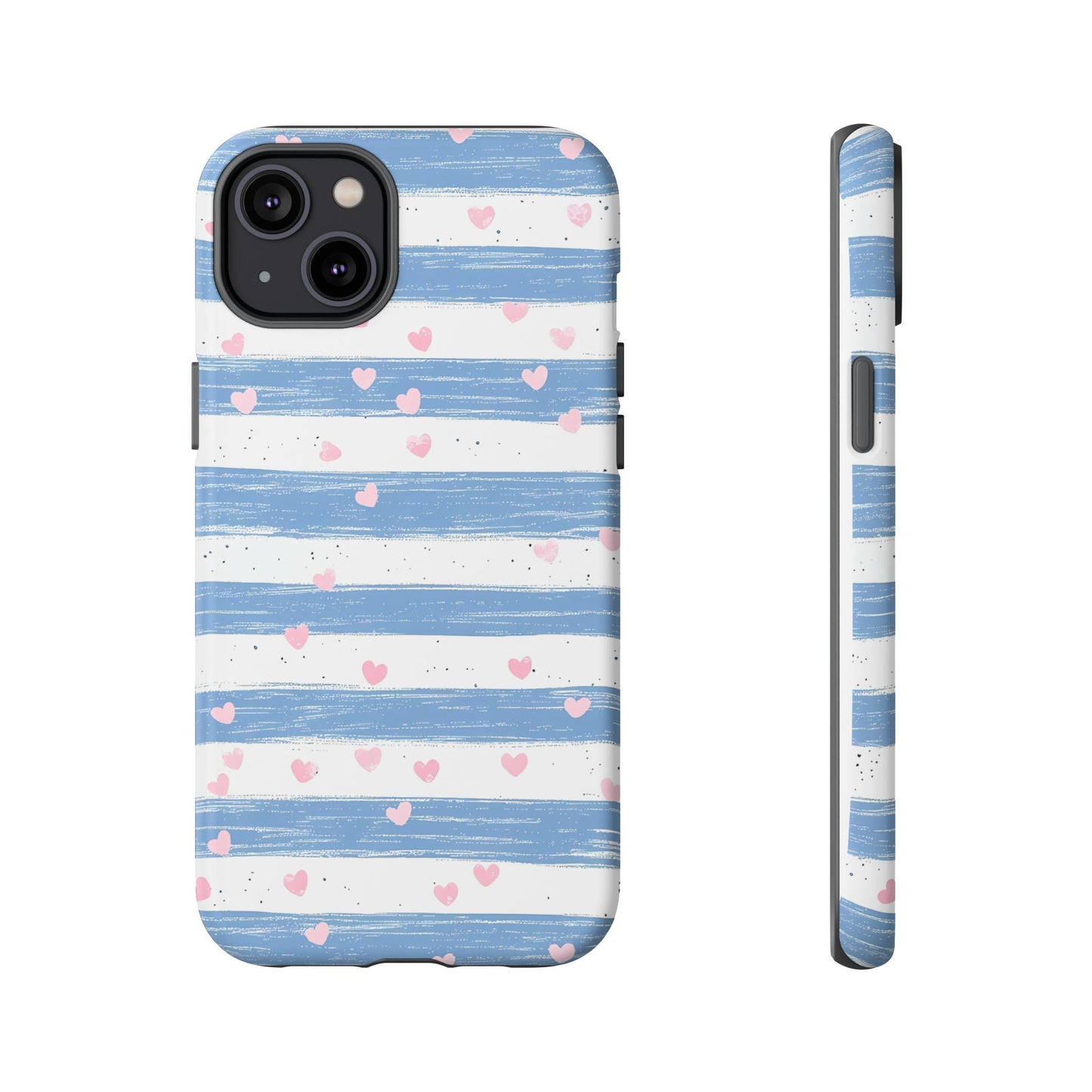 iPhone Case – Blue and White Pattern